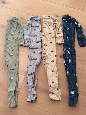 Brave Little Ones Footie Pajamas Size 18-24M Bundle Set of 4